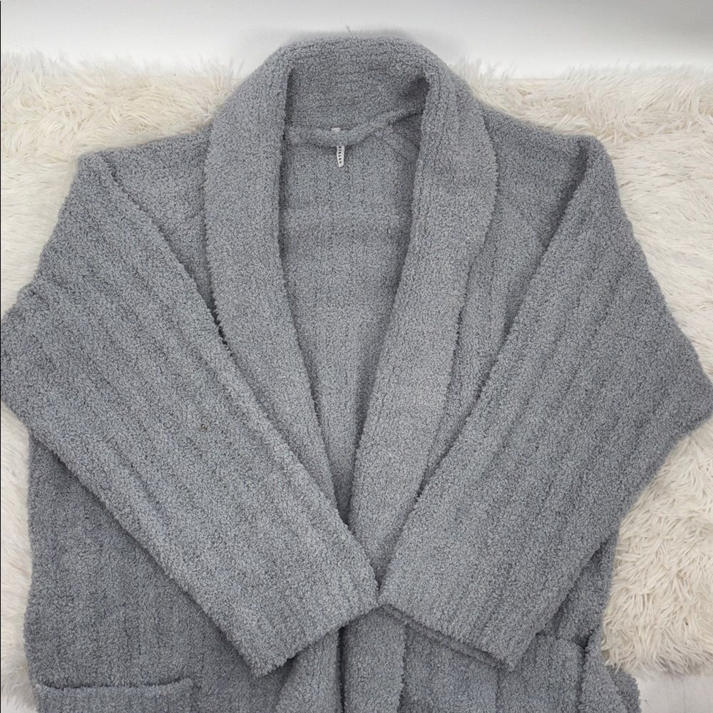 Pottery Barn Teddy Robe Grey Size Large - Picture 13 of 13